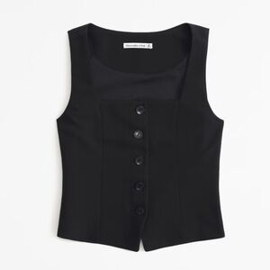 Abercrombie & Fitch Mara Tailored Vest Squareneck